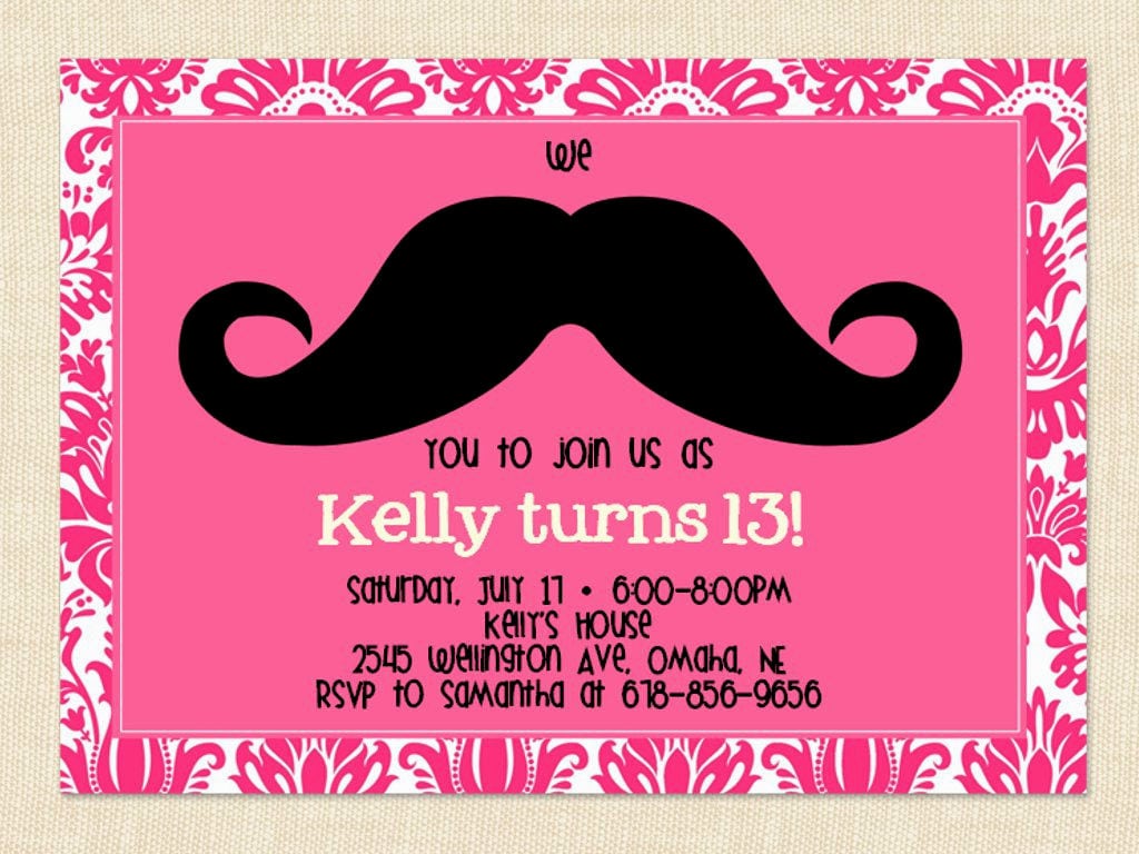 13th Birthday Party Invitations â Boys & Girls